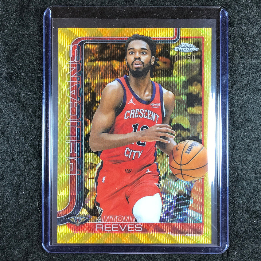 2025-26 Topps Chrome ANTONIO REEVES Base Gold Wave 1/50 #108