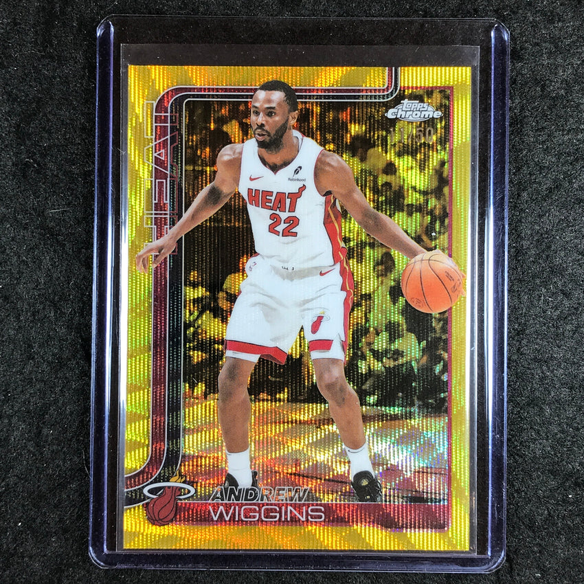 2025-26 Topps Chrome ANDREW WIGGINS Base Gold Wave 11/50 #180