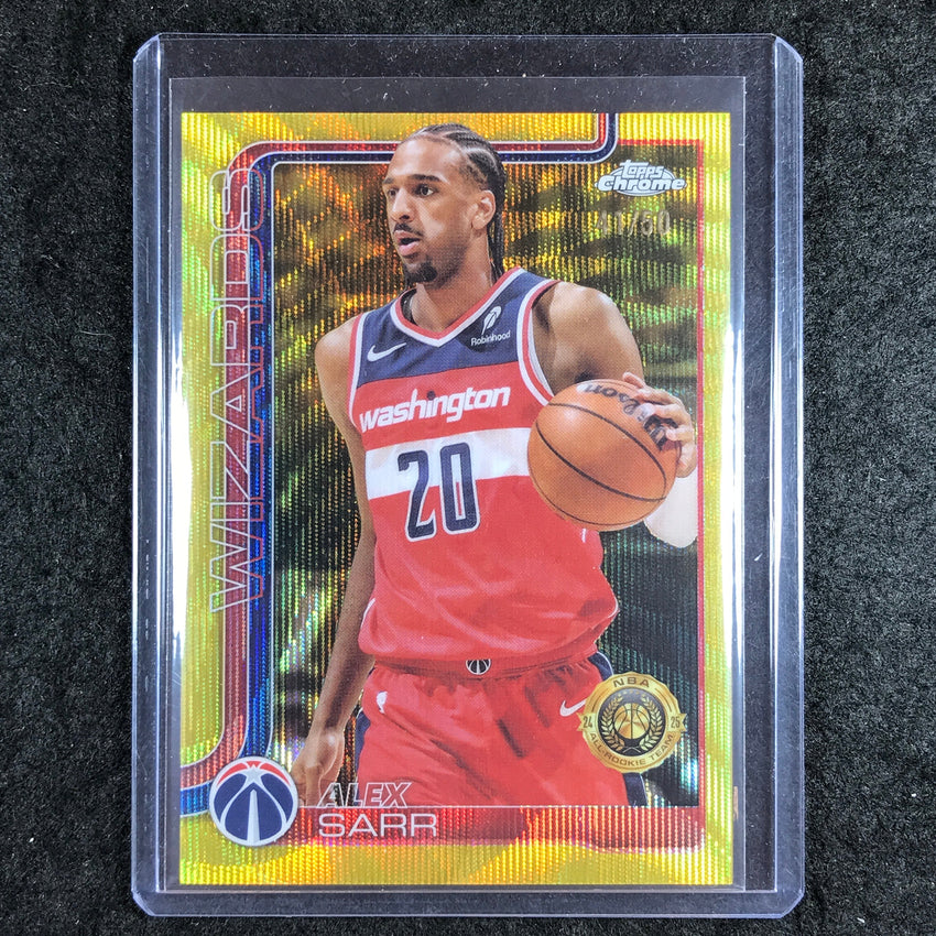 2025-26 Topps Chrome ALEX SARR Base Gold Wave 41/50 #218