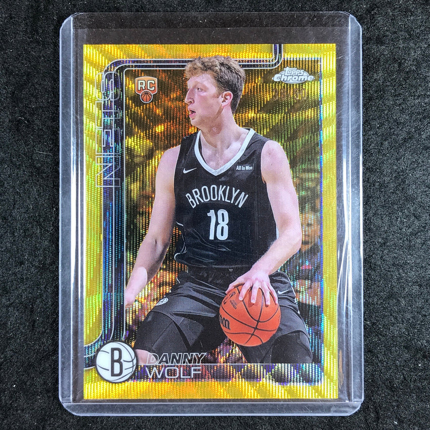 2025-26 Topps Chrome DANNY WOLF Rookie Base Gold Wave 38/50 #277