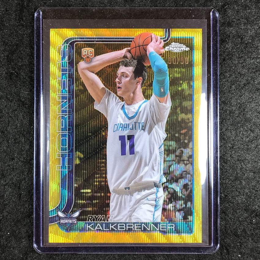 2025-26 Topps Chrome RYAN KALKBRENNER Rookie Base Gold Wave 50/50 #284