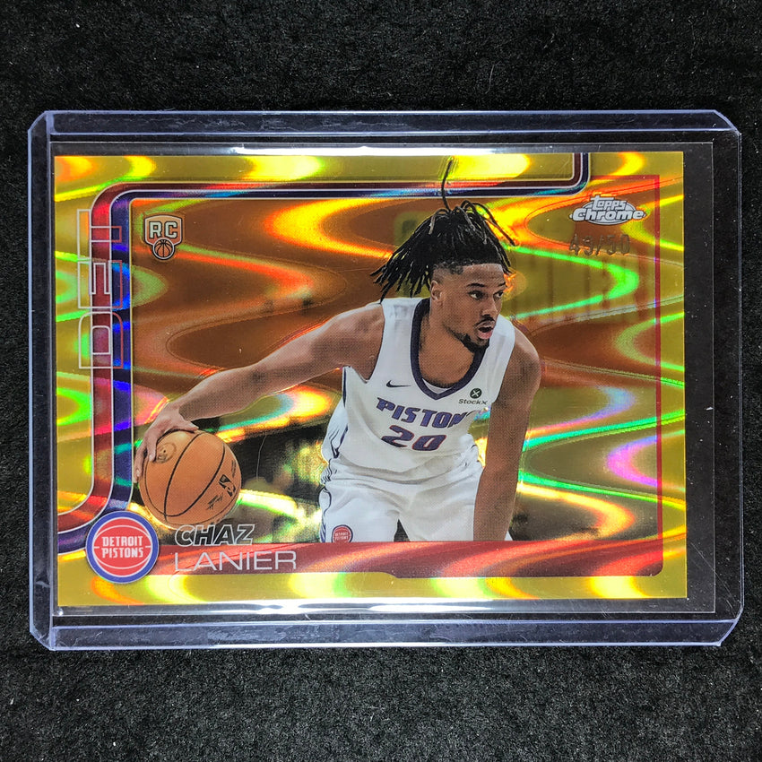 2025-26 Topps Chrome CHAZ LANIER Base Gold RayWave 49/50 #288
