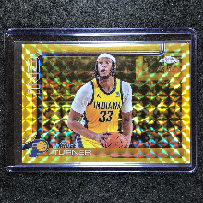 2025-26 Topps Chrome MYLES TURNER Base Gold Geometric 43/50 #29