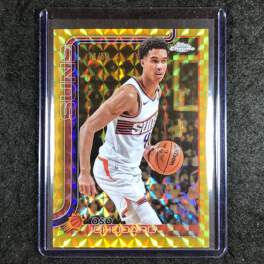 2025-26 Topps Chrome OSO IGHODARO Base Gold Geometric 11/50 #109