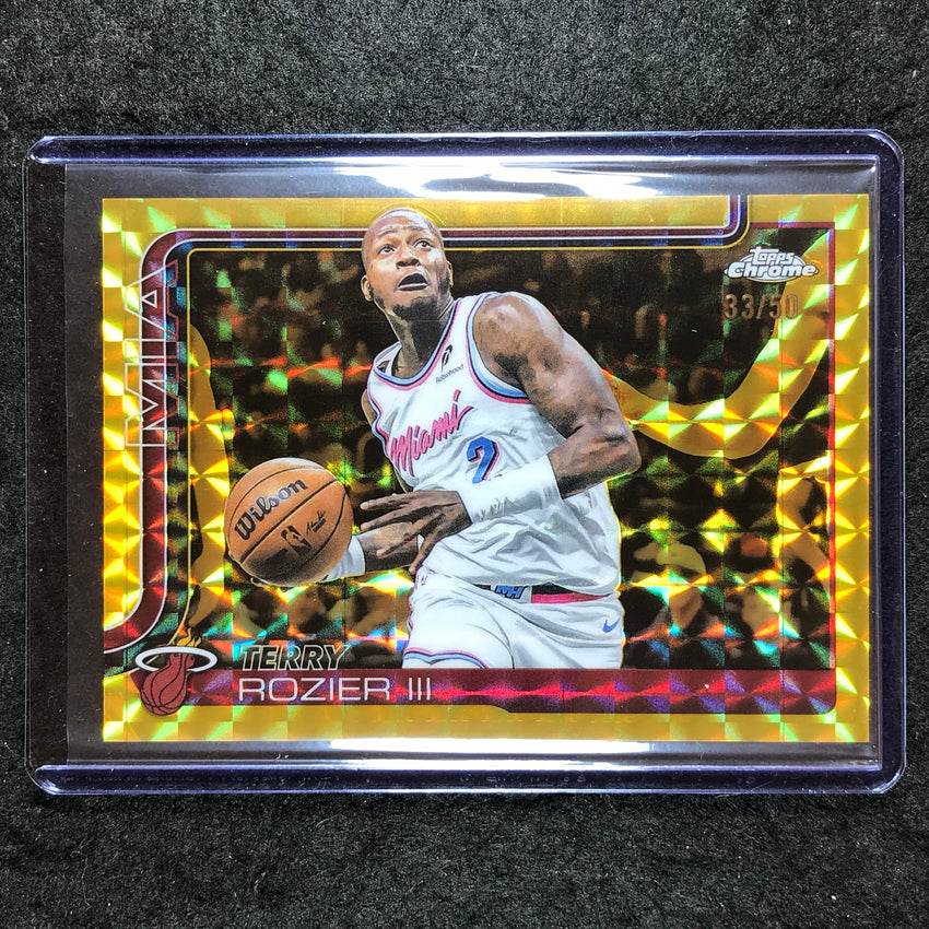 2025-26 Topps Chrome TERRY ROZIER Base Gold Geometric 33/50 #112