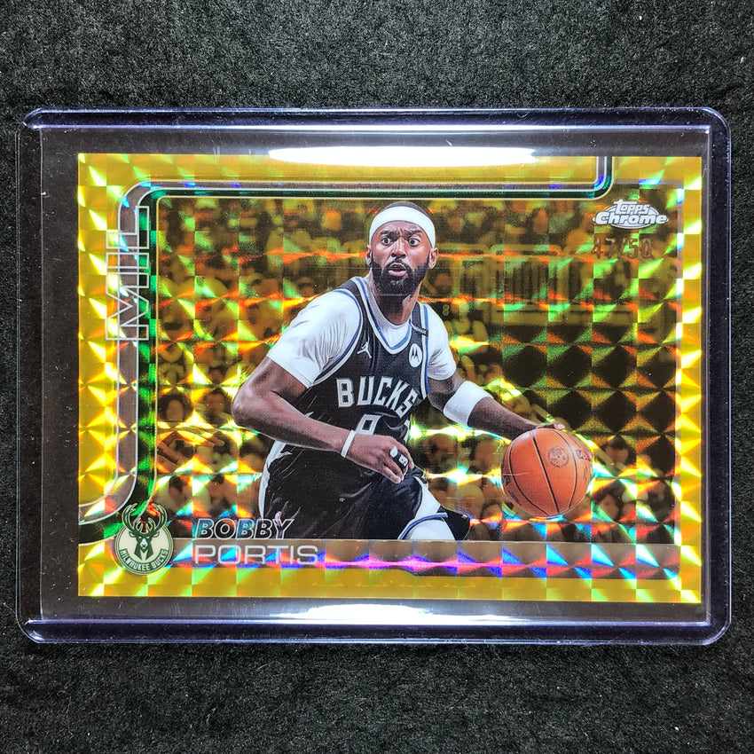 2025-26 Topps Chrome BOBBY PORTIS Base Gold Geometric 47/50 #124