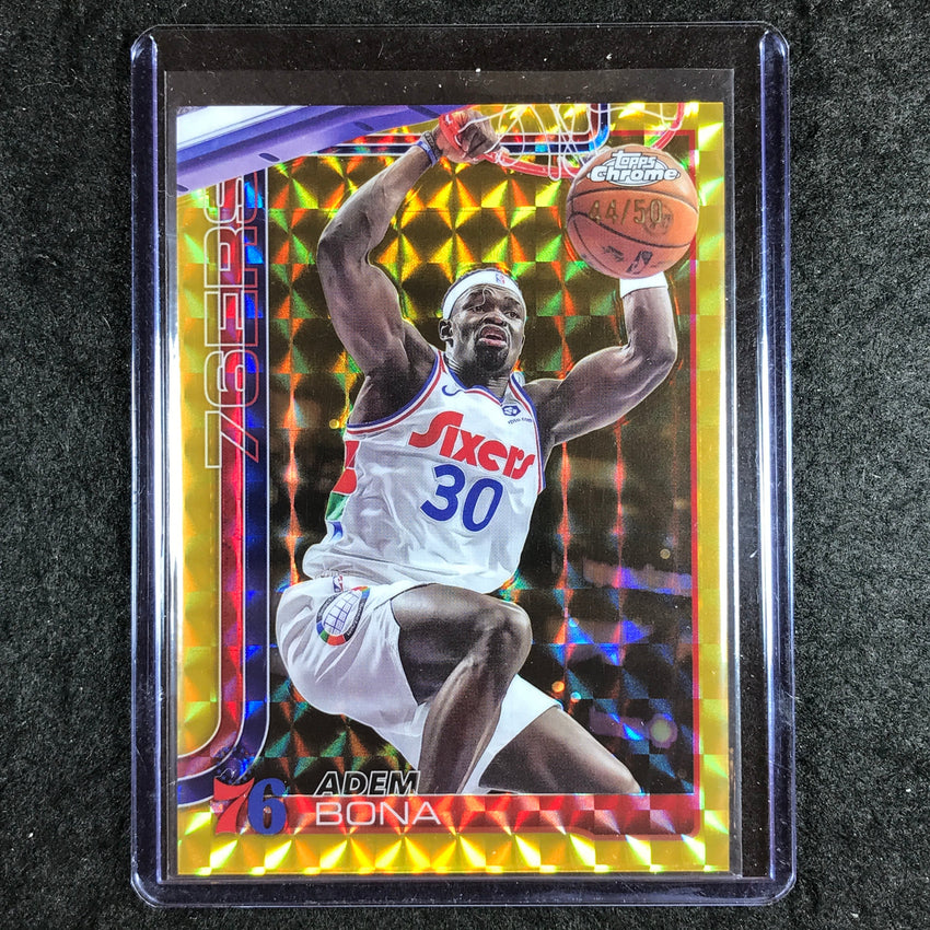 2025-26 Topps Chrome ADEM BONA Base Gold Geometric 44/50 #183