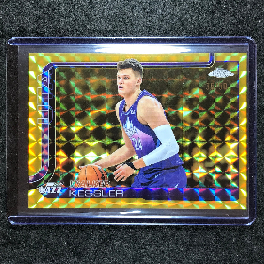 2025-26 Topps Chrome WALKER KESSLER Base Gold Geometric 36/50 #205