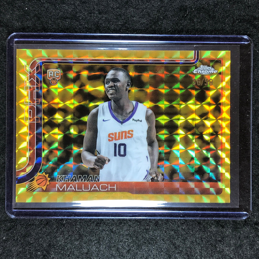 2025-26 Topps Chrome KHAMAN MALUACH Rookie Base Gold Geometric 36/50 #260