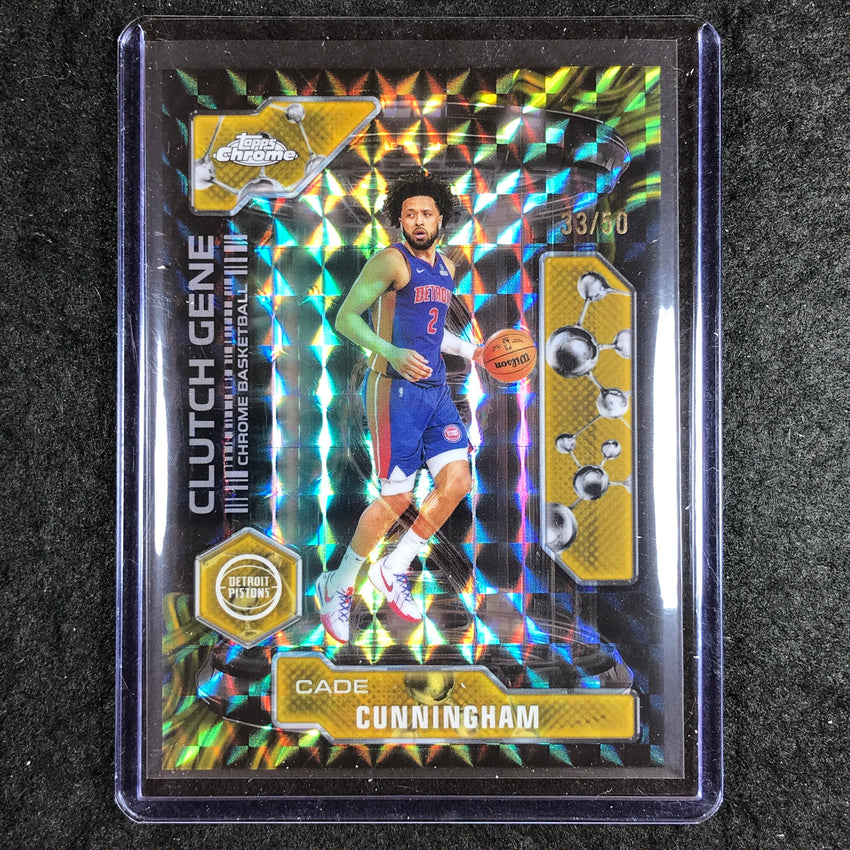 2025-26 Topps Chrome CADE CUNNINGHAM Clutch Gene Gold Geometric 33/50 #18