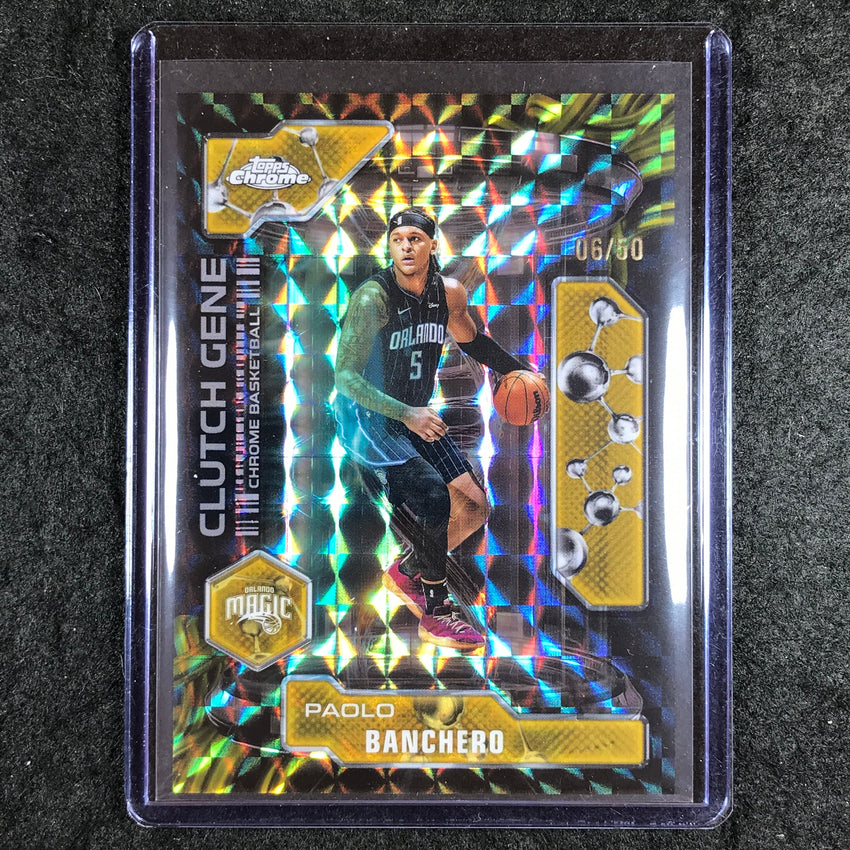 2025-26 Topps Chrome PAOLO BANCHERO Clutch Gene Gold Geometric 6/50 #19