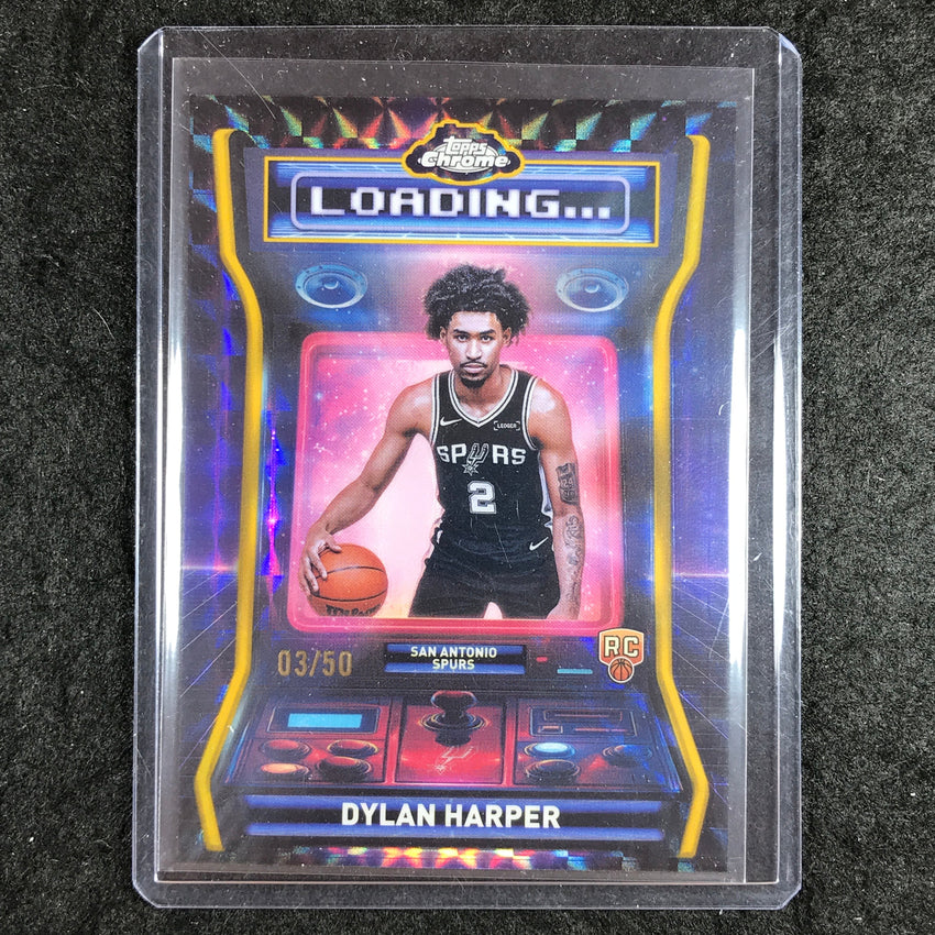 2025-26 Topps Chrome DYLAN HARPER Loading Rookie Gold Geometric 3/50 #12