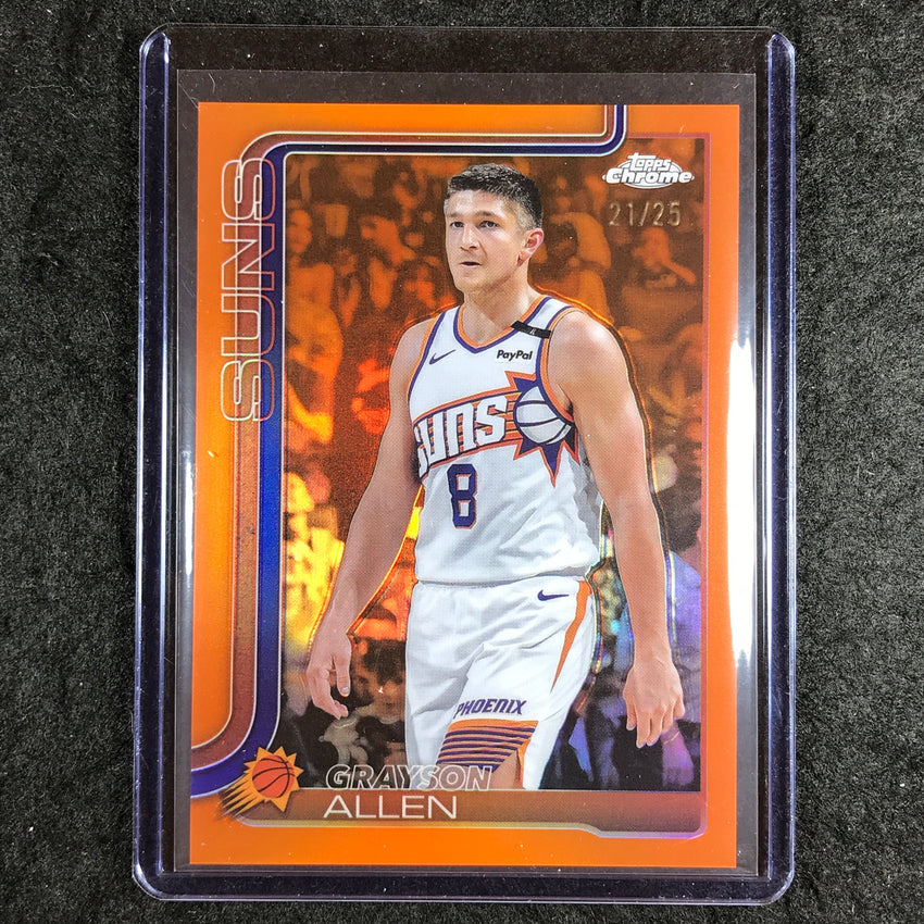 2025-26 Topps Chrome GRAYSON ALLEN Base Orange 21/25 #107