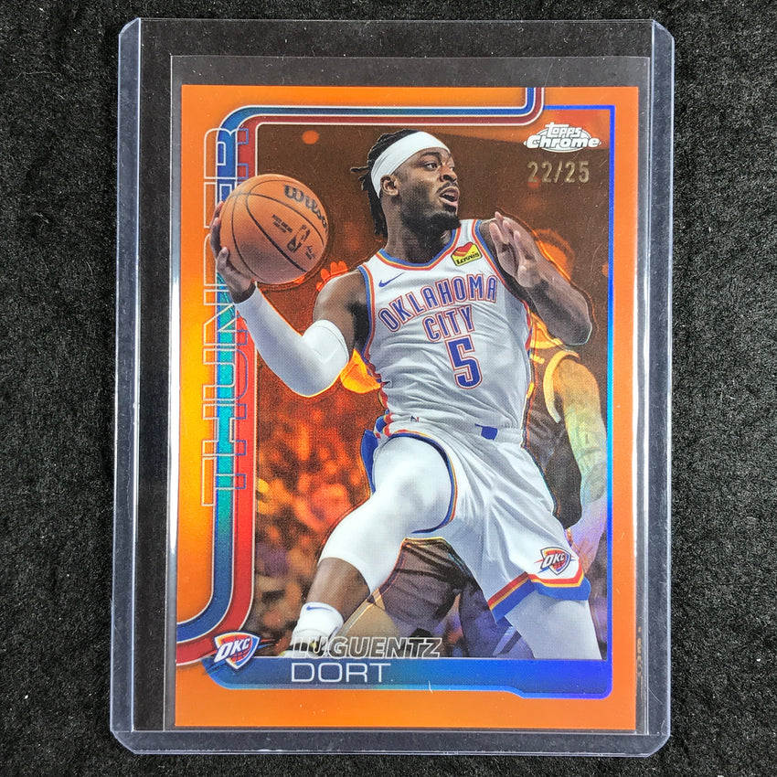 2025-26 Topps Chrome LUGEUNTZ DORT Base Orange 22/25 #177