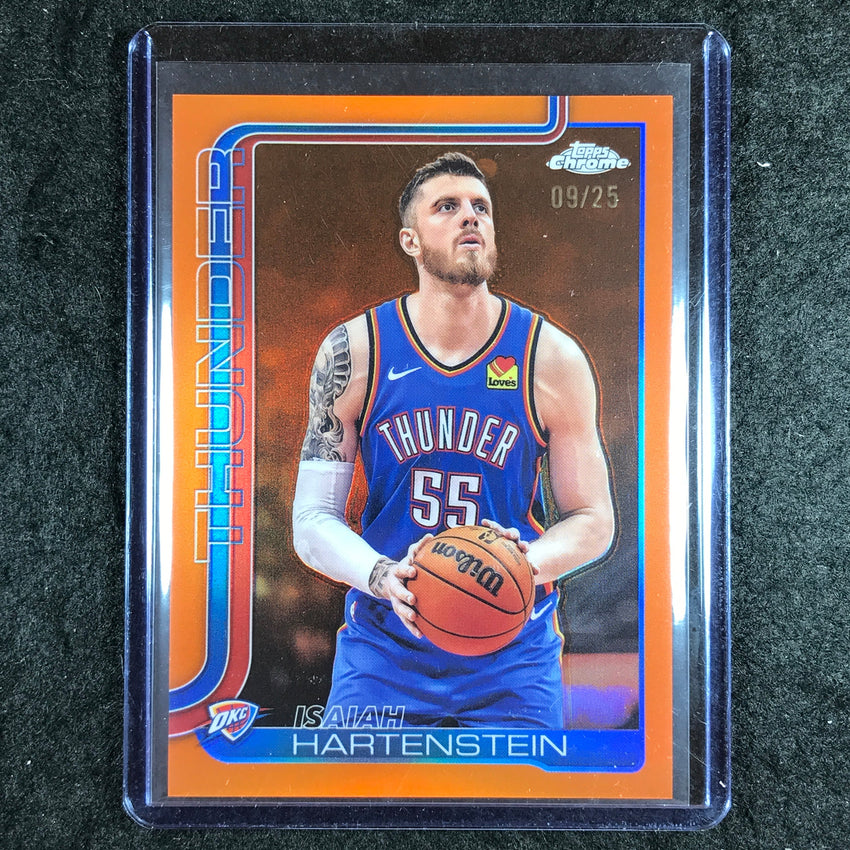 2025-26 Topps Chrome ISAIAH HARTENSTEIN Base Orange 9/25 #181