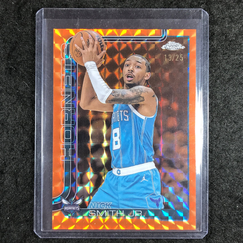 2025-26 Topps Chrome NICK SMITH JR. Base Orange Geometric 13/25 #26
