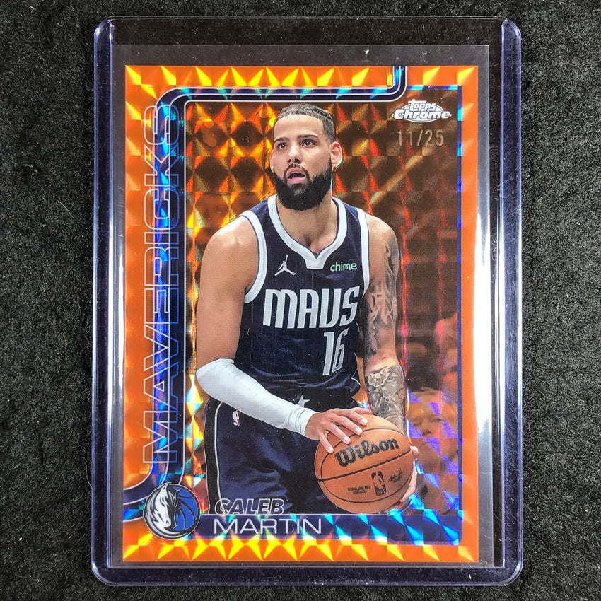 2025-26 Topps Chrome CALEB MARTIN Base Orange Geometric 11/25 #87