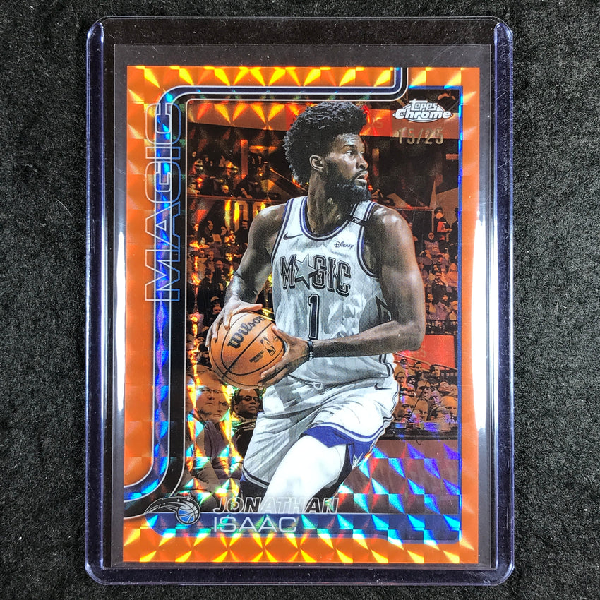 2025-26 Topps Chrome JONATHAN ISAAC Base Orange Geometric 15/25 #167