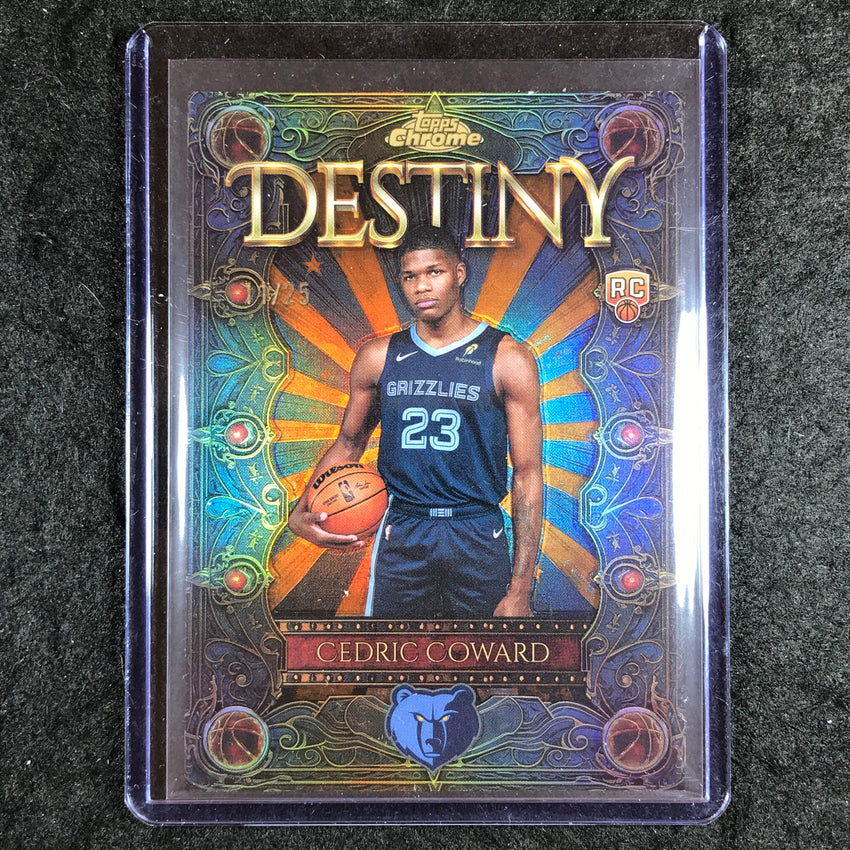2025-26 Topps Chrome CEDRIC COWARD Destiny Rookie Orange 11/25 #10