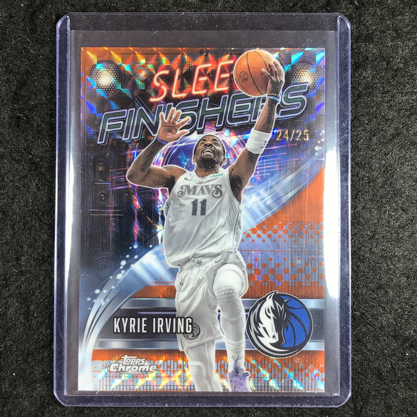 2025-26 Topps Chrome KYRIE IRVING Sleek Finishers Orange Geometric 24/25 #4