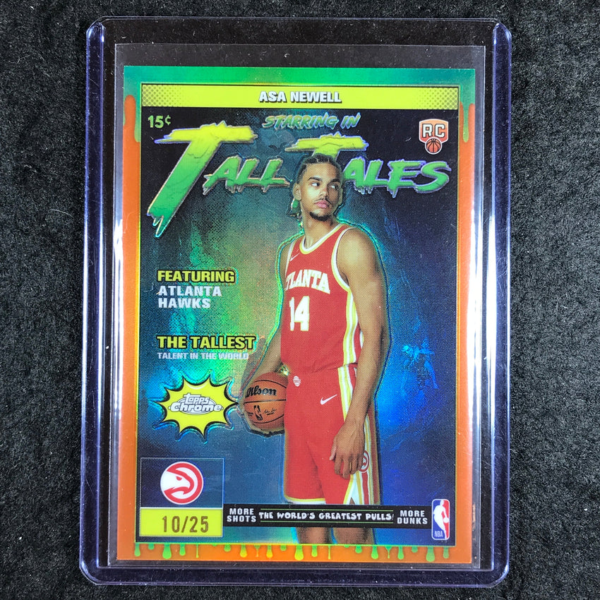 2025-26 Topps Chrome ASA NEWELL Tall Tales Rookie Orange 10/25 #20