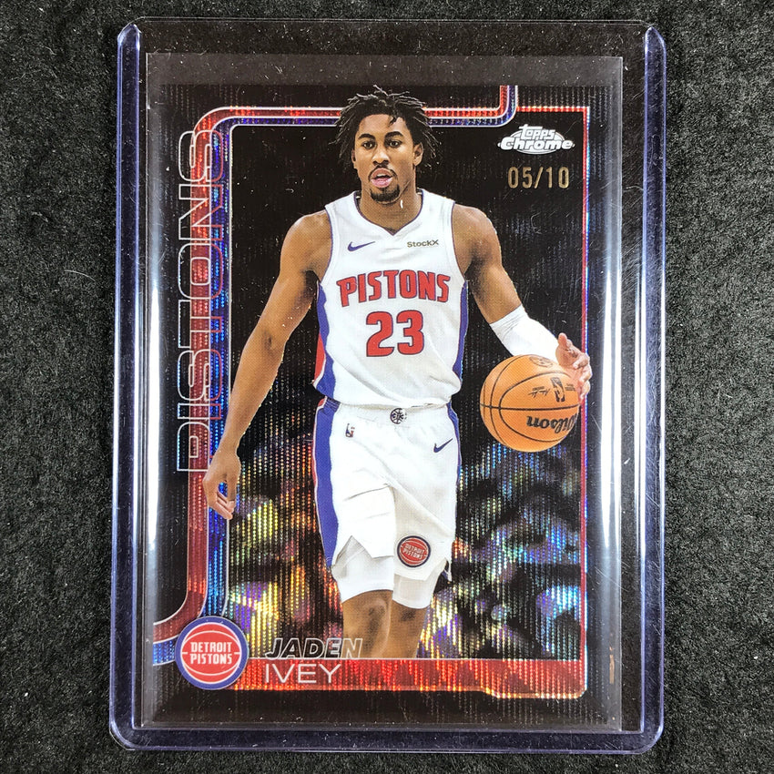 2025-26 Topps Chrome JADEN IVEY Base Black 5/10 #61