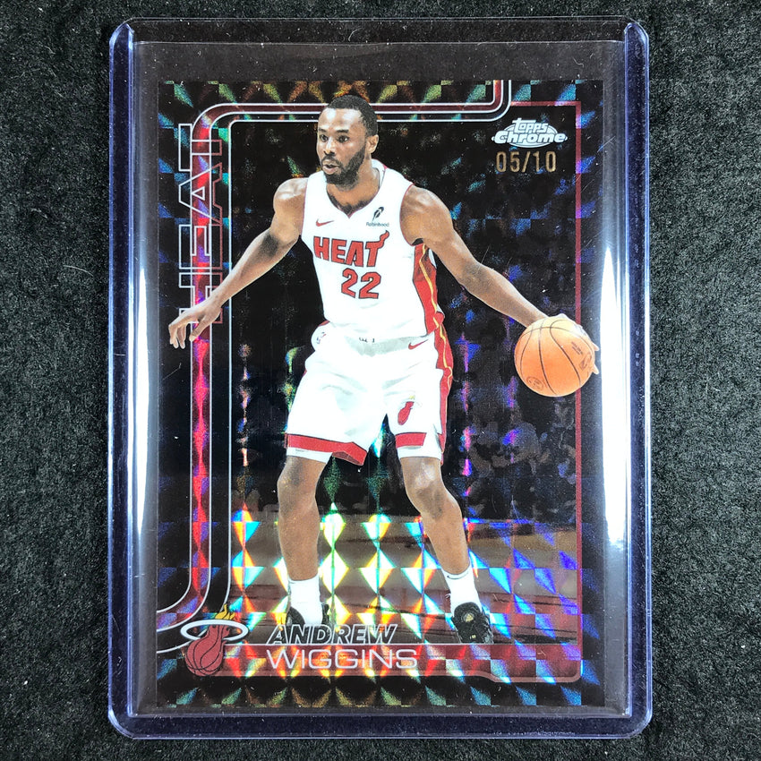 2025-26 Topps Chrome ANDREW WIGGINS Base Black Geometric 5/10 #180
