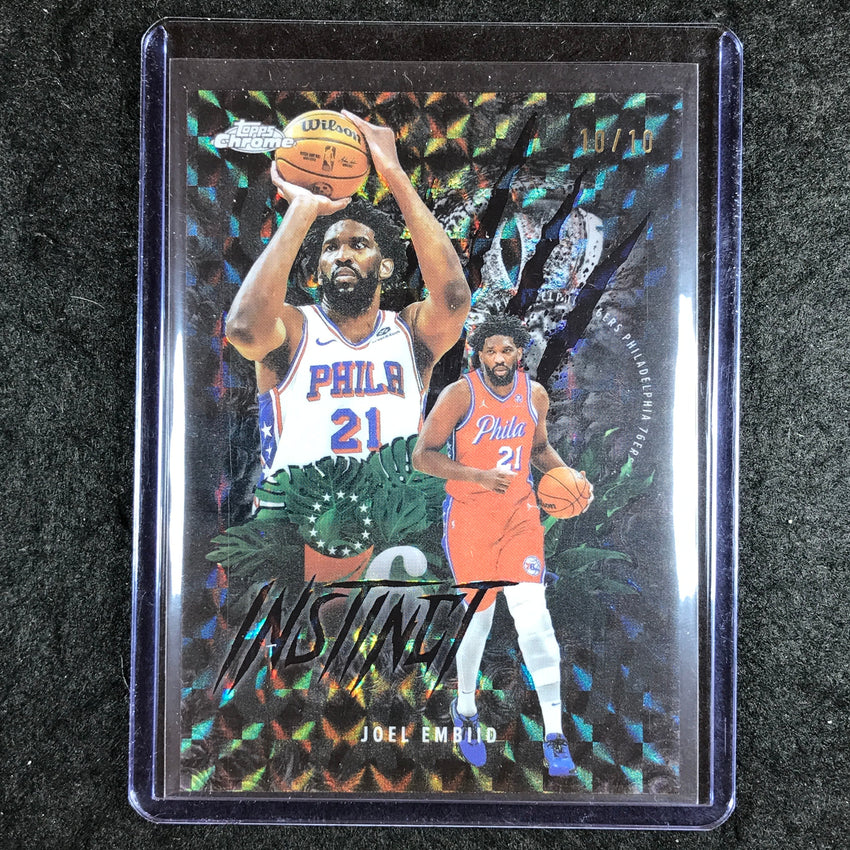 2025-26 Topps Chrome JOEL EMBIID Instinct Black Geometric 10/10 #10