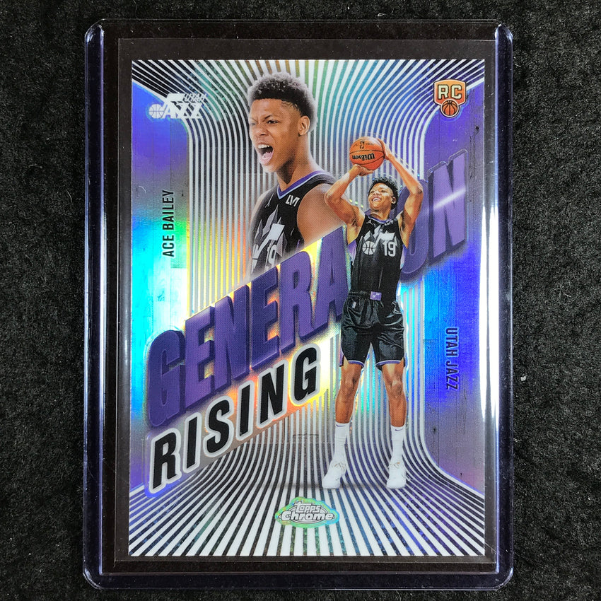 2025-26 Topps Chrome ACE BAILEY Generation Rising Rookie Refractor #5