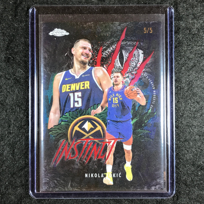 2025-26 Topps Chrome NIKOLA JOKIC Instinct Red 5/5 #1