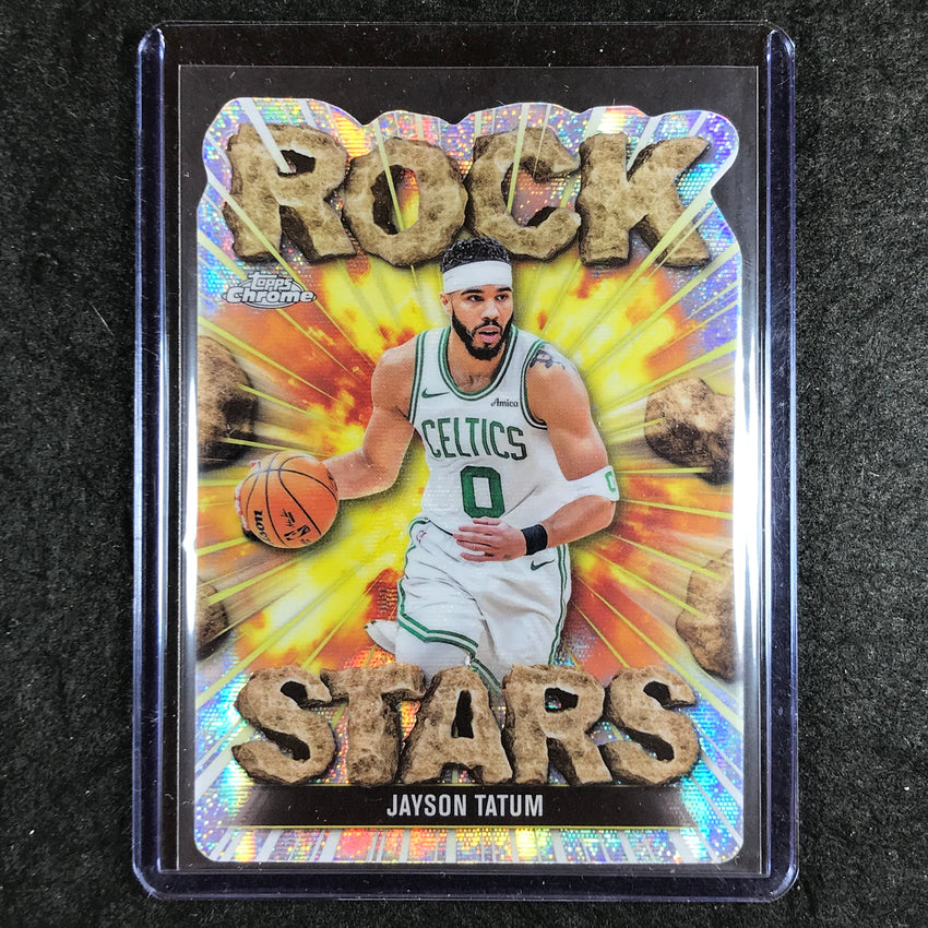 2025-26 Topps Chrome JAYSON TATUM Rock Stars Die-Cut SSP #1