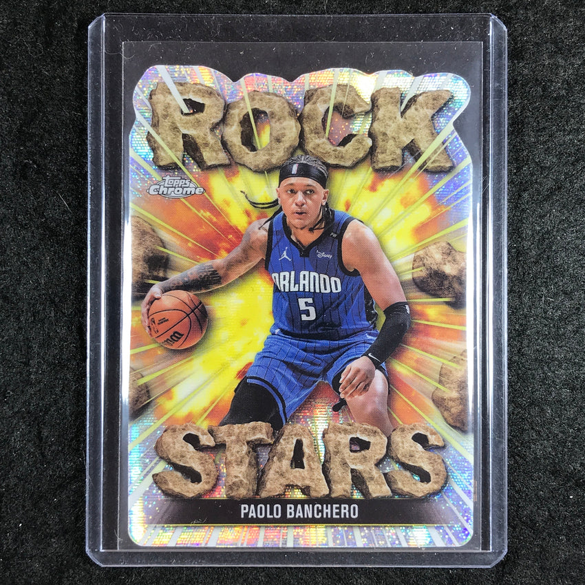 2025-26 Topps Chrome PAOLO BANCHERO Rock Stars Die-Cut SSP #9