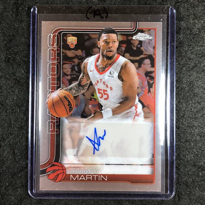 2025-26 Topps Chrome ALIJAH MARTIN Chrome Rookie Auto Base #AM (A)