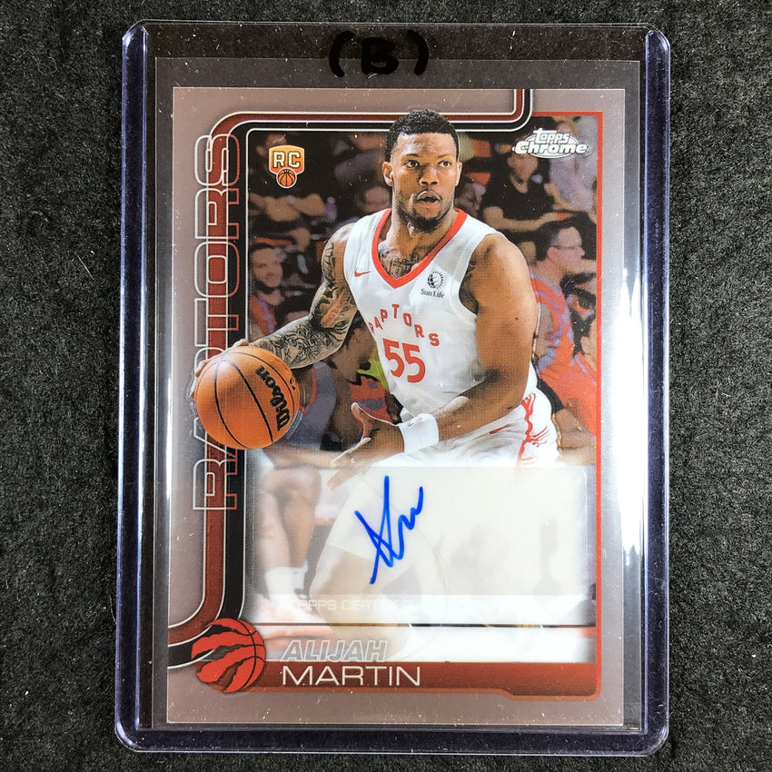 2025-26 Topps Chrome ALIJAH MARTIN Chrome Rookie Auto Base #AM (B)