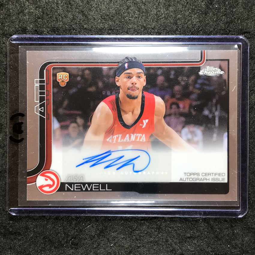 2025-26 Topps Chrome ASA NEWELL Chrome Rookie Auto Base #AN (A)