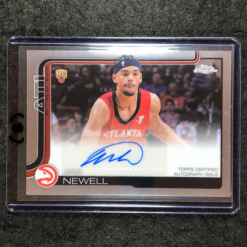 2025-26 Topps Chrome ASA NEWELL Chrome Rookie Auto Base #AN (B)