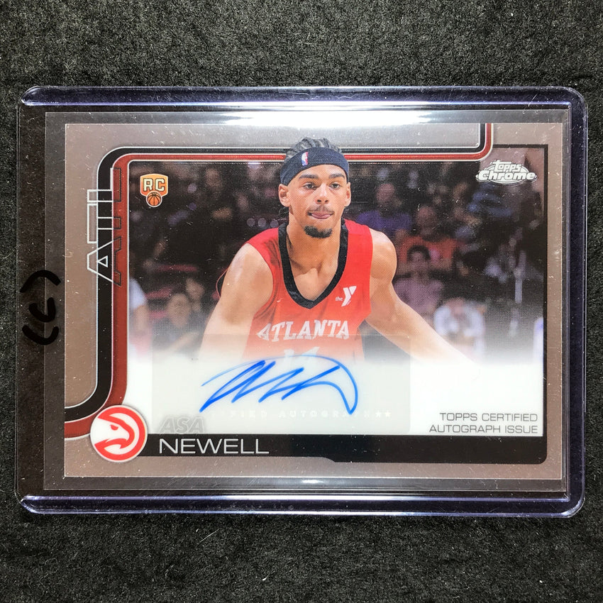 2025-26 Topps Chrome ASA NEWELL Chrome Rookie Auto Base #AN (C)