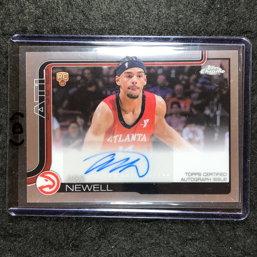 2025-26 Topps Chrome ASA NEWELL Chrome Rookie Auto Base #AN (D)