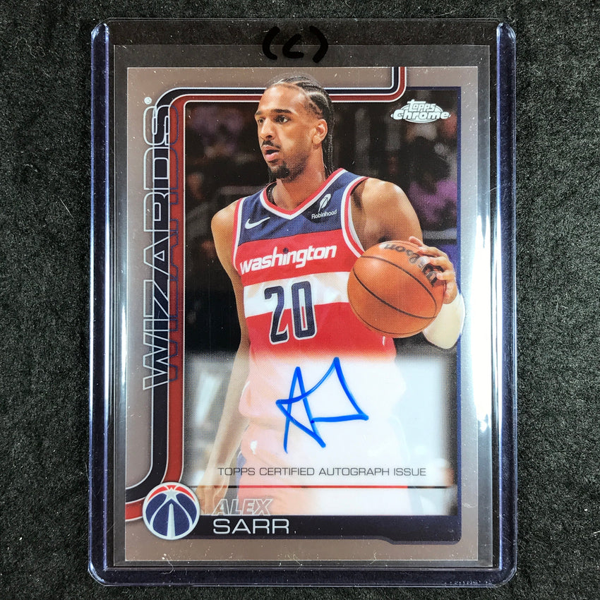 2025-26 Topps Chrome ALEX SARR Chrome Auto Base #AS (C)