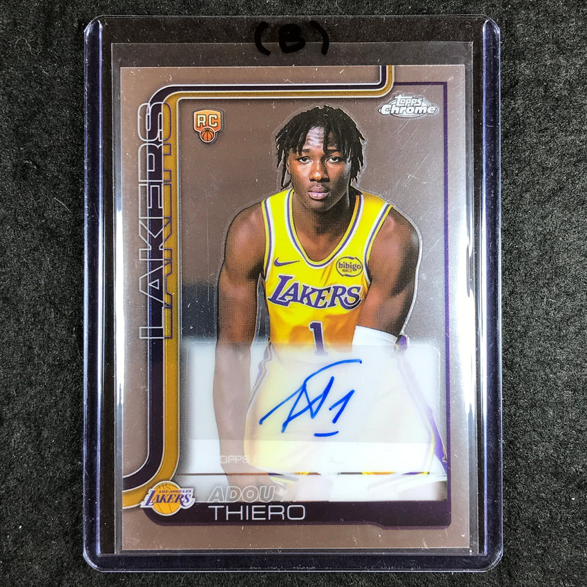 2025-26 Topps Chrome ADOU THIERO Chrome Rookie Auto Base #AT (B)