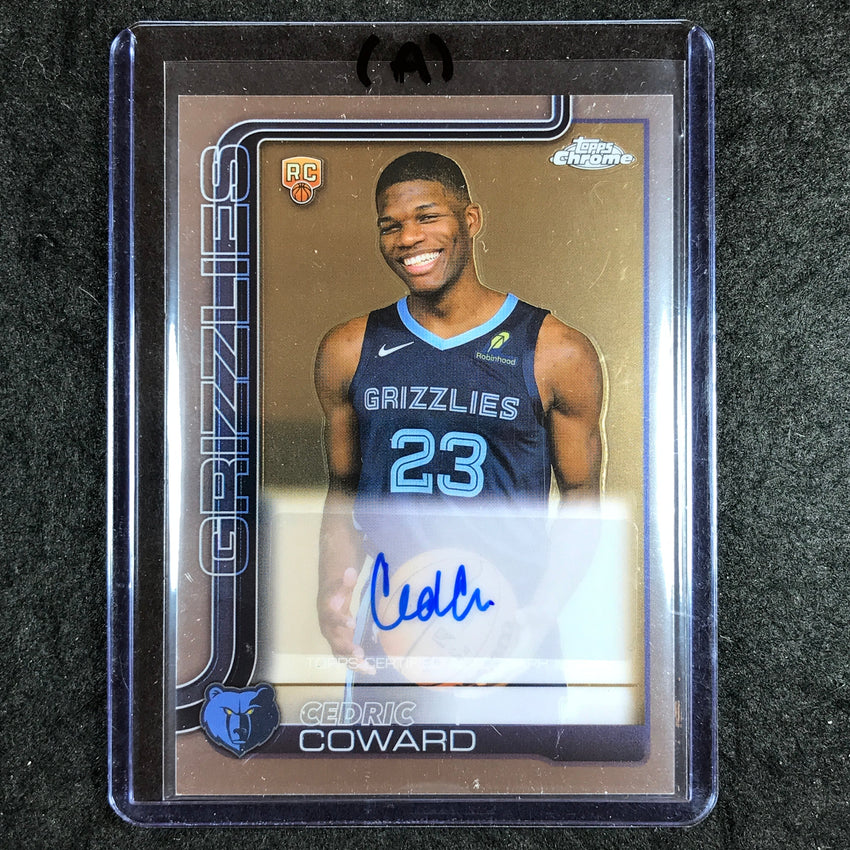 2025-26 Topps Chrome CEDRIC COWARD Chrome Rookie Auto Base #CC (A)