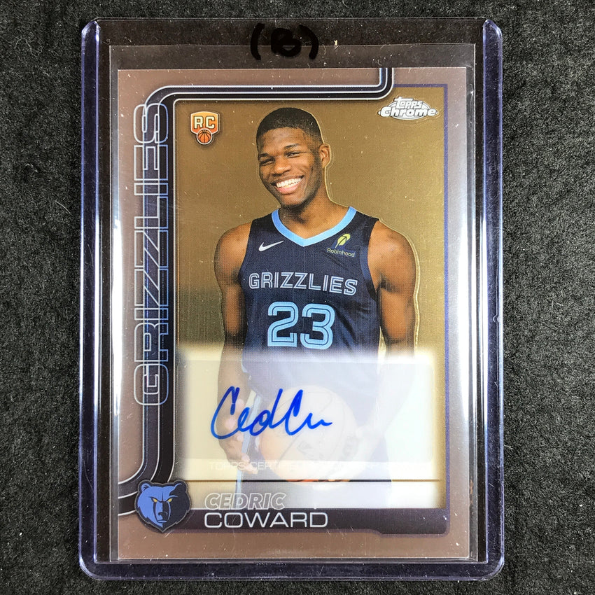 2025-26 Topps Chrome CEDRIC COWARD Chrome Rookie Auto Base #CC (B)