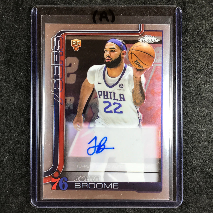 2025-26 Topps Chrome JOHNI BROOME Chrome Rookie Auto Base #JBE (A)