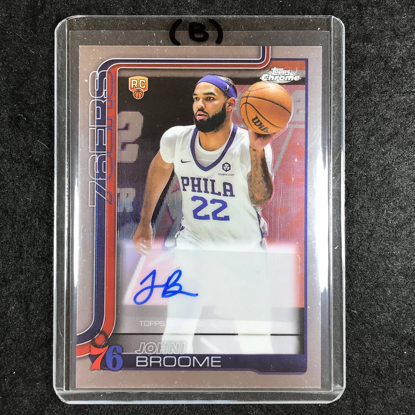 2025-26 Topps Chrome JOHNI BROOME Chrome Rookie Auto Base #JBE (B)