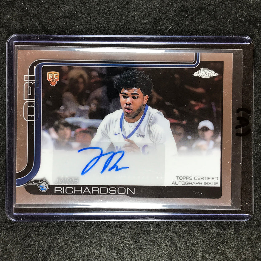 2025-26 Topps Chrome JASE RICHARDSON Chrome Rookie Auto Base #JR (A)