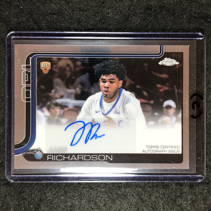 2025-26 Topps Chrome JASE RICHARDSON Chrome Rookie Auto Base #JR (C)