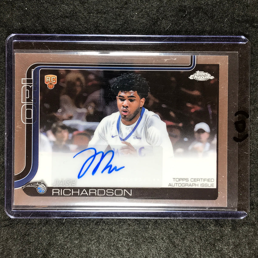 2025-26 Topps Chrome JASE RICHARDSON Chrome Rookie Auto Base #JR (D)