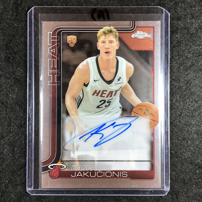 2025-26 Topps Chrome KASPARAS JACKUCIONIS Chrome Rookie Auto Base #KAJ (A)