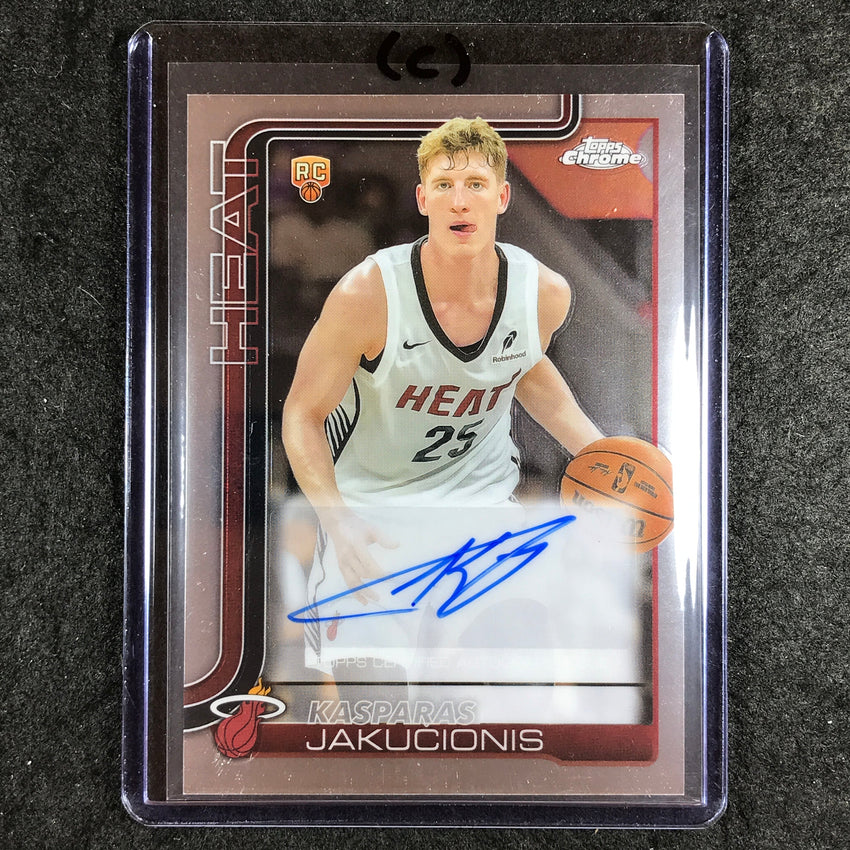 2025-26 Topps Chrome KASPARAS JACKUCIONIS Chrome Rookie Auto Base #KAJ (C)