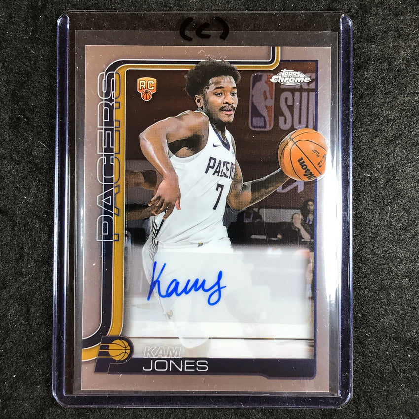 2025-26 Topps Chrome KAM JONES Chrome Rookie Auto Base #KJ (C)